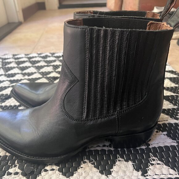 Frye Sacha Chelsea Bootie in Black Leather - Picture 5 of 6